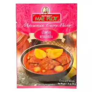 50g x2 Massaman Red Curry Paste Easy Cooking Recipe Thai Food Oriental Mae Ploy - Picture 1 of 6