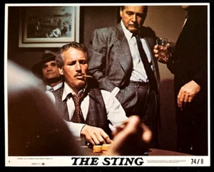 THE STING Original Movie Lobby Card Paul Newman Robert Redford Conmen Heist - Picture 1 of 3