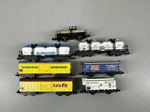 SPUR N MINITRIX Güterwagen-Konvolut 7-tlg.   / 5 B 747 - Bild 1 von 4