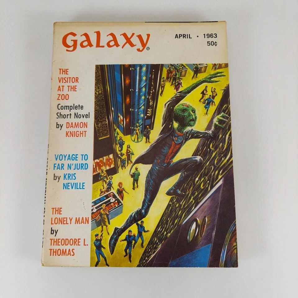 GALAXY Science Fiction Magazine Apr 1963 Damon Knight, Willy Ley, Kris Neville - Image 1 of 4