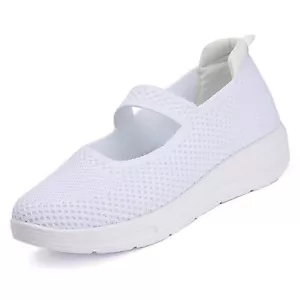 Women Nurse Platform Air Cushion Walking Sneakers Breathable Mesh Orthopedic ... - Picture 1 of 8