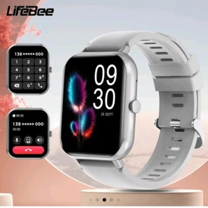 * NEW BOXED * LIFEBEE SMARTWATCH FITNESS TRACKER 1.83 HD SCREEN BLUETOOTH - Picture 1 of 2