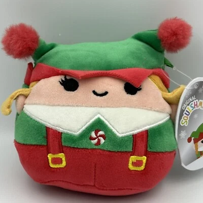 Squishmallow 4.5-5" Emmy the Elf Brand New Christmas Holiday 2021 - Image 1 of 4