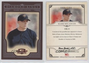 2008 Donruss Threads Diamond Kings Red Framed /100 Mark Melancon #DK-8