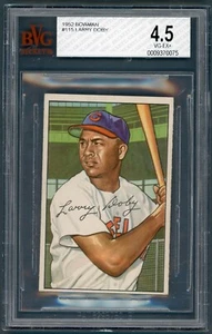 1952 Bowman Larry Doby #115 BVG 4.5 - Picture 1 of 2