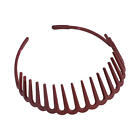 Womens Headbands ABS Teeth Comb Non-slip Comfy Hair Hoop Flexible Headbands