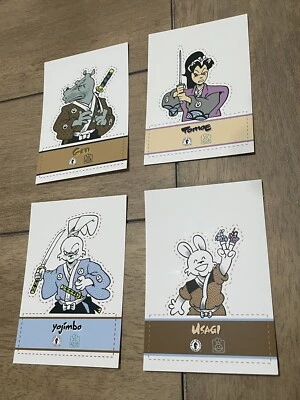 LOTE DE 4 TARJETAS PROMOCIONALES DE UTILERÍA DARK HORSE USAGI YOJIMBO MARIONETA STAN SAKAI NUEVO Foto 1 de 4