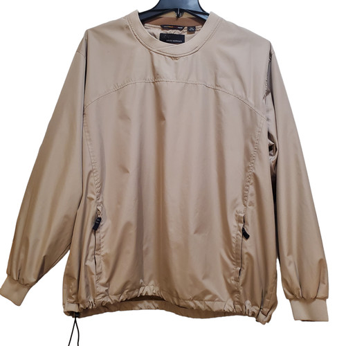 VETEMENTS Giacca a vento golf Greg Norman uomo taglia XL beige elastico in vita zip tasca