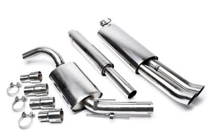 TA Gruppe A EDELSTAHL Auspuff-Anlage ab Kat +ABE VW Golf 2 1.3-1.8 + GTI 2x76DTM - Afbeelding 1 van 1