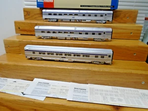 3 Walthers HO Atlantic Coast Line PASSENGER COACH DINER+COACH 932-6310+6330 MIB - Picture 1 of 15
