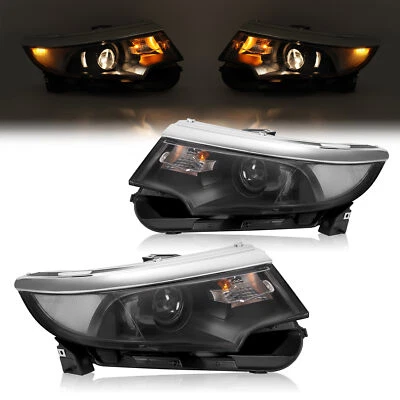 Black 5 Plugs Projector Headlight For Ford Edge 2011-2014 Driver Passenger Side - Image 1 of 4
