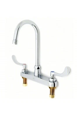 Goosneck Kitchen/Bathroom Faucet: Zurn, AquaSpec, Chrome Finish, 0.5Gpm Flow Rat - Image 1 of 4