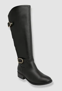 Karen Scott Women's Black Leandraa Wide Calf Riding Boots Shoe Size 12W - Picture 1 of 5