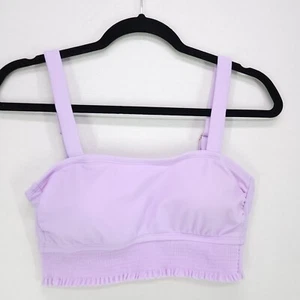 Traje de baño con sombra y orilla para mujer Traje de bikini pequeño púrpura acolchado correa ancha - Imagen 1 de 16