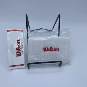 Wilson weißes Armband neu versiegelt Tennisausrüstung Zubehör Erwachsene WRZ106500 - Bild 1 von 4