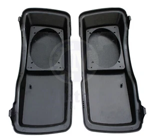 Black Pearl 6x9" Speaker Lids for Harley Davidson Touring Models FLH FL king - Bild 1 von 5