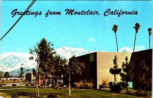 Montclair, CA California  PUBLIC LIBRARY San Bernardino County VINTAGE  Postcard - Picture 1 of 2