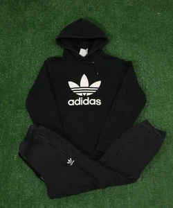 Herren kleiner Jogginganzug Adidas Originals Fleece Essentials Hoodie Hose Set AA35 - Bild 1 von 4