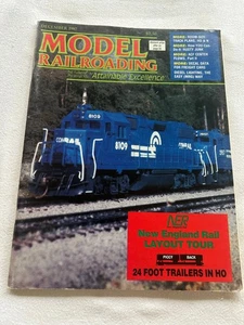 Model Railroading Magazine December 1987 Layout Tour HO NGR Publisher - Picture 1 of 2