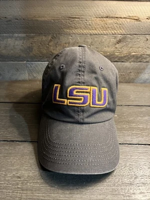 Gorra de béisbol LSU Tigers gris papá con tirantes Top of the World OSFA Foto 1 de 4