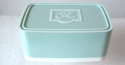 RARA CAJA JABONERA ESTEE LAUDER VERDE BLANCO VINTAGE NUEVA SIN USAR 4" X 2,75" X 1,75" Foto 1 de 4