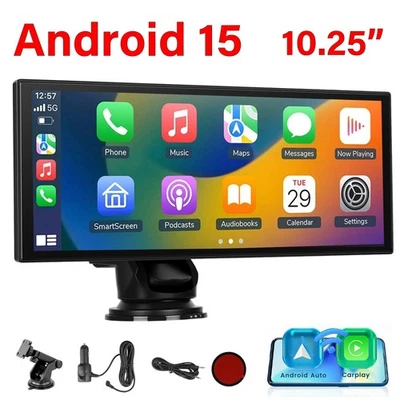 10.25" Kabelloses Apple CarPlay Android 15 Autoradio Bluetooth FM GPS Navi WiFi - Bild 1 von 4