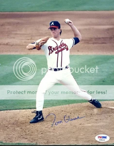 Tom Glavine Psa/dna Signed 1/1 Original Image 8x10 Photo Autograph - Picture 1 of 1