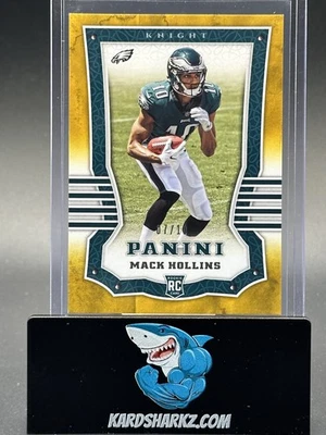 2017 Panini Rookie Mack Hollins #167 rc GOLD KNIGHT SSP #'d /10  - Image 1 of 2