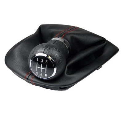 L & P CAR DESIGN Schaltsack Naht ROT Schaltknauf für VW Passat B5 3BG 3B 1996-2005 5 Gang Rahmen