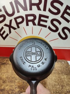 "Fully Restored" GRISWOLD 6" Cast Iron Skillet Large Logo Seasoned Flat - Picture 1 of 7