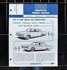 1965 Ford Salesmen Competitive Review Salesmans Dealer Brochure Booklet Original