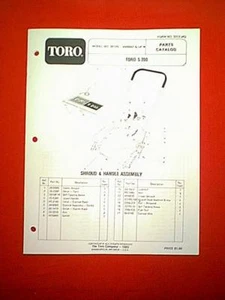 TORO S-200 SNOWTHROWER / SNOWBLOWER MODEL 38120 - 4000001 & UP PARTS MANUAL 1983 - Picture 1 of 1