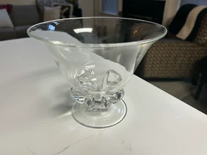 SUPERB LG VINTAGE STEUBEN Art Glass 8" SCROLL FOOTED BOWL James McNaughton EXLNT - Picture 1 of 7