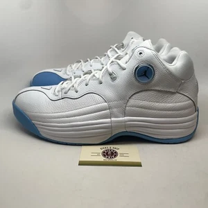 Size 13 - Nike Jordan Jumpman Team 1 White/University Blue UNC NEW! - Picture 1 of 6