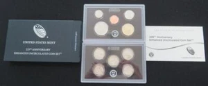 2017 US Mint 225th Anniversary Enhanced Uncirculated Coin Set 10 Coins, Box, COA - Picture 1 of 7