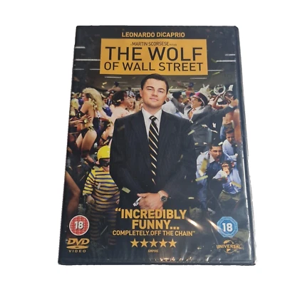 The Wolf Of Wall Street (DVD, 2014) Region 2 Universal 8297281 New & Sealed - Image 1 of 4