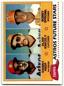 1981 Topps Astros Future Stars - Danny Heep/Alan Knicely/Bobby Sprowl Rookie