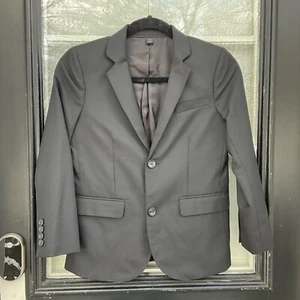 J.Crew Crewcuts Boy’s Ludlow Suit Jacket Italian Wool Black Size 10 Style 18477 - Picture 1 of 11