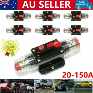 2Pcs 20-150AMP Trip DC Car Solar Energy Inline Circuit Breaker 12V Fuse Holder☭◒ - Picture 1 of 23