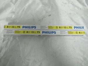 2pk Philips Bright White 8W 12" T5 Tube Bulb 046677546465 - Picture 1 of 3