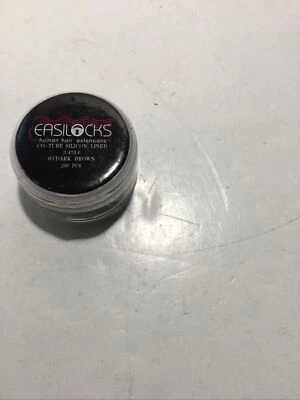Easilocks hair extension silicon-lined tubes/ 200 count/ 03 DARK BROWN - Image 1 of 3