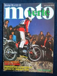 MOTO VERTE #22 Test 125 Enduro Sport Motorrad Bike Motorrad 1976 - Bild 1 von 1