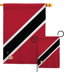 Trindad Tobago Karibik Spanien Nordatlantik Amerika Garten Haus Hof Flagge - Bild 1 von 13