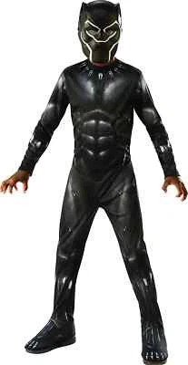 Rubie's Black Panther Child's Costume, Black/Grey, Medium - Image 1 of 3