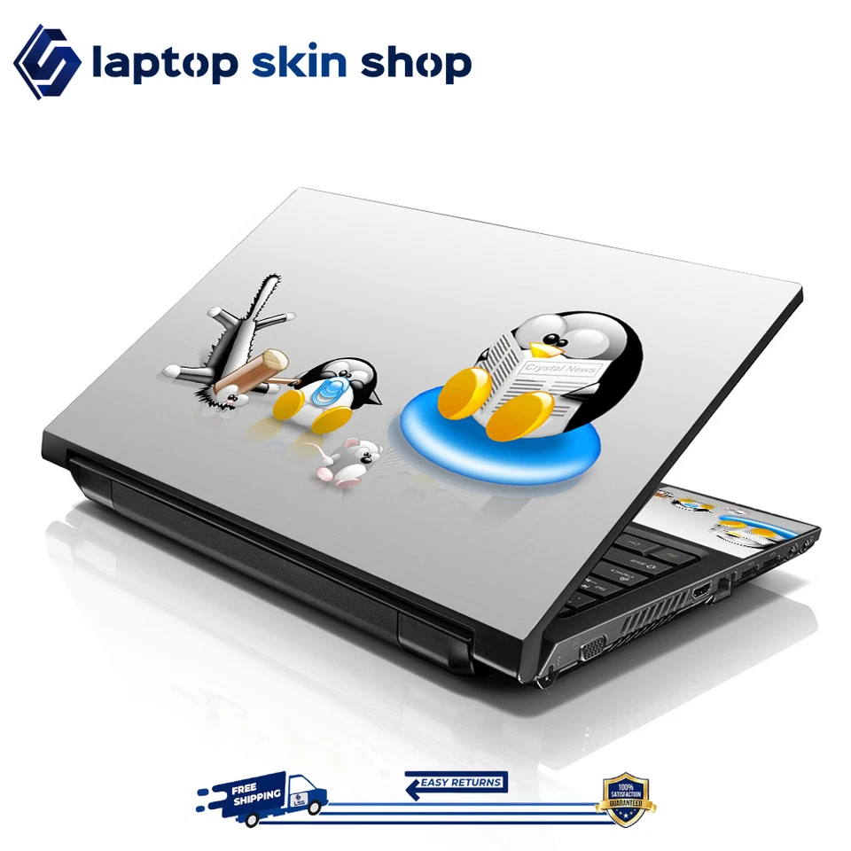 Laptop Skin Sticker Decal Cover Cartoon Design Notebook Dell Apple Asus 13-16 in - Image 1 of 4