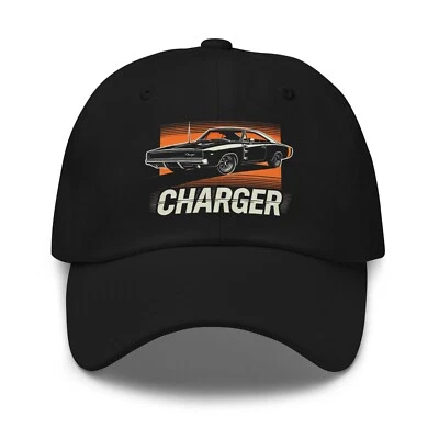1968 Charger Dad Hat – Classic Muscle Car Baseball Cap - Image 1 of 4