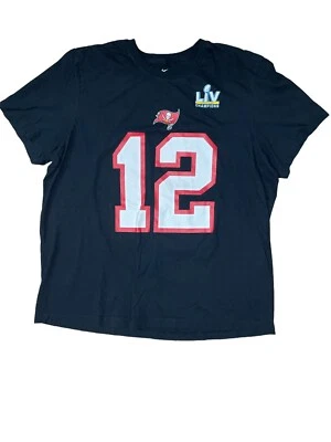 Tom Brady Tampa Bay Buccaneers Nike Super Bowl LV Champions Nombre Camiseta Hombres XXL Foto 1 de 4