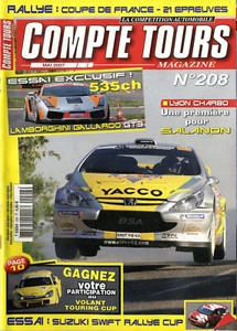 COMPTE TOURS n°208 05/2007 WRC PORTUGAL LAMBORGHINI GALLARDO GT3 SWIFT RALLY CUP - Imagen 1 de 1