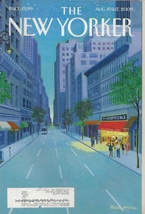 The New Yorker August 10, 2009 Bruce McCall Cover, Complete Magazine - Foto 1 di 1