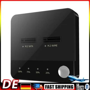 M.2 SATA/NVMe Dual-Bay-Dockingstation-Duplikator mit LED-Anzeige M.2 Cloner Hot - Bild 1 von 11